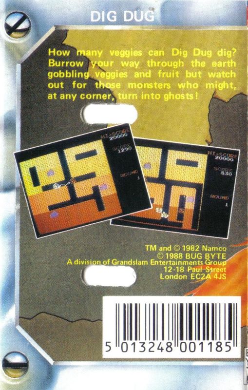 Dig Dug box art for MSX
